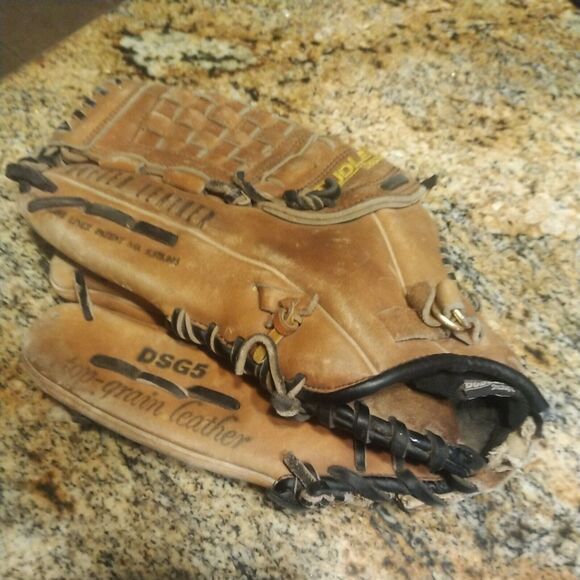 Rare Dudley Baseball Softball Spalding DSG5 12.5" Leather Left Hand Throw Glove - Picture 2 of 12